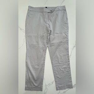 Jones New York Gray Chinos Flat Front Regular Fit s10 good condition